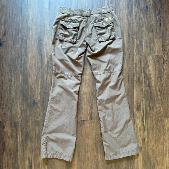 Tommy Jeans Low Rise Cargo Pants Y2K Brown Juniors 1 Bootcut - Picture 4 of 9